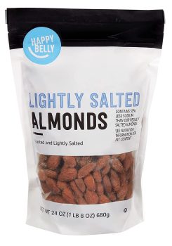 Amazon Brand Happy Belly Roasted & Lightly Salted Almonds 24Oz