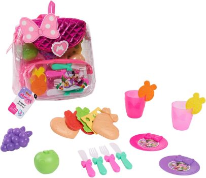 Disney Junior Minnie Mouse 18-piece Backpack Picnic Set