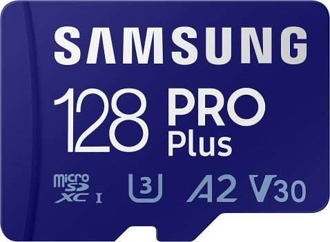 SAMSUNG PRO Plus 128GB microSDXC Flash Card w/Adapter