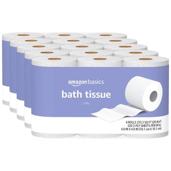 30-Pack Amazon Basics 2-Ply Toilet Paper