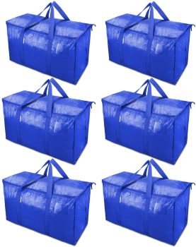 6 Pack TICONN Extra Large Moving Bags w/Carrying Handles