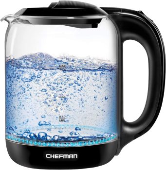 Chefman 1.7 Liter Electric Glass Tea Kettle