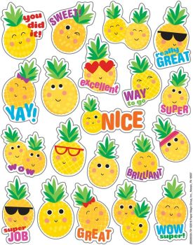 80CT Eureka Educational Pineapple Scented Stickers 650933