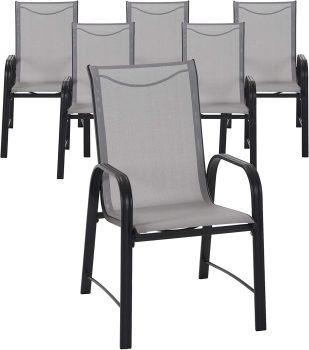 6-Pack Cosco Outdoor Living Dining Chairs