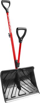 Snow Joe SHOVELUTION 18-in SJ-SHLV01-RED-P2 Snow Shovel