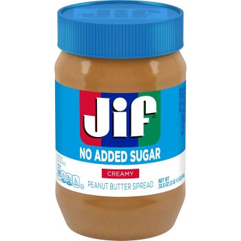 8PK Jif No Added Sugar Creamy Peanut Butter Spread 33.5oz