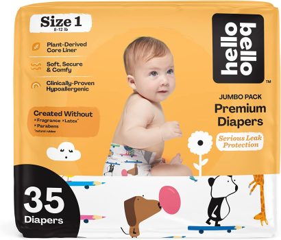 35-Count Hello Bello Premium Baby Diapers Size 1
