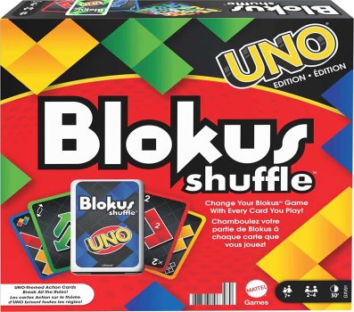 Mattel Games Blokus Shuffle: UNO Edition Strategy Board Game