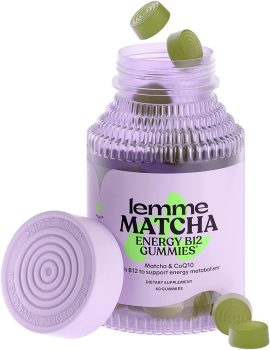Lemme Matcha Superfood Energy Gummies w/Vitamin B12 60-Ct
