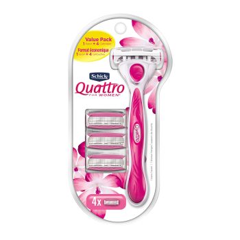 Schick Quattro for Women Value Pack w/1 Razor & 4 Blade Refills