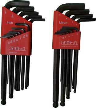 Eklind Tool 13221 Ball-Hex L-Key allen wrench Combo (2 sets 21pc)
