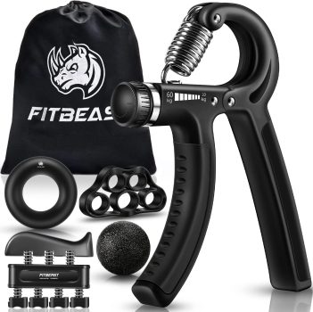 5 Pack FitBeast Hand Grip Strengthener Workout Kit