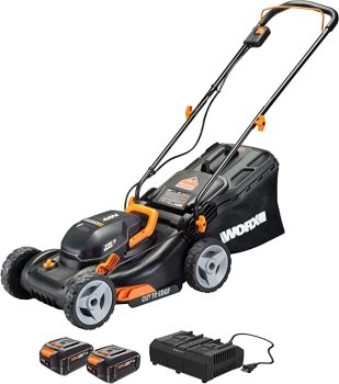 Worx WG743 40V Power Share 4.0Ah 17-in Cordless Lawn Mower