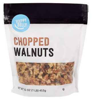 Amazon Brand Happy Belly Chopped Walnuts, 16-Ounce