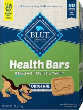 Blue Buffalo Health Bars Dog Treats Biscuits, Apple & Yogurt 56-oz
