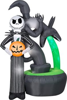 Gemmy Jack Skellington w/Halloween Town Fountain LightShow