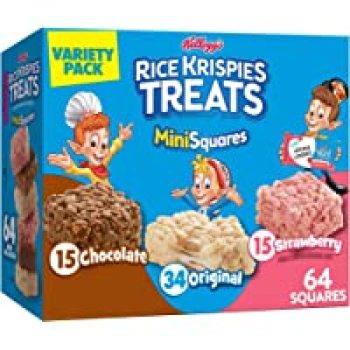 Amazon.com: 64-Bars Rice Krispies Treats Mini Marshmallow Snack Bars for $8.24( was $10.99 )