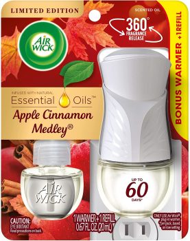 Air Wick Plug in Scented Oil Starter Kit, Warmer + 1 Refill
