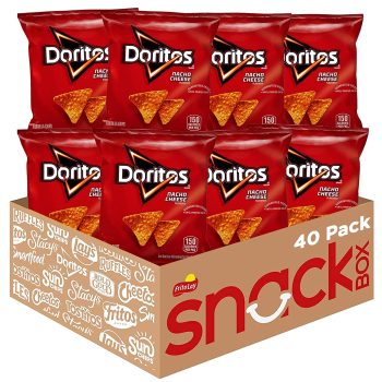 40-Count Doritos Nacho Cheese Flavored Tortilla Chips 1-Oz