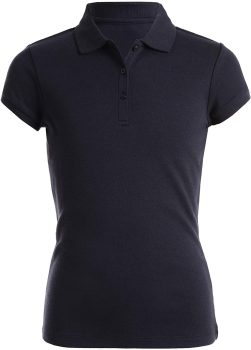 Nautica Girls’ Little School Uniform Short Sleeve Polo Shirt