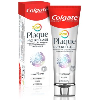 Colgate Total Plaque Pro Release Whitening Toothpaste 3Oz