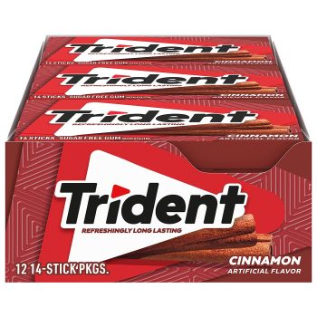 12 Pack Trident Cinnamon Sugar Free Gum, 14 Count