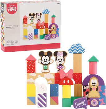 Disney Wooden Toys Mickey Mouse & Friends Block Set 28pc