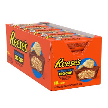 16Ct Reeses Big Cup Milk Chocolate Peanut Butter w/Potato Chips
