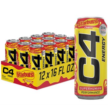 12PK Cellucor C4 Energy Drink Starburst Cherry 16Oz