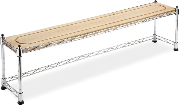 Whitmor Supreme Wood & Chrome Sink Shelf
