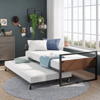 Zinus Suzanne Twin Daybed and Trundle Frame Set