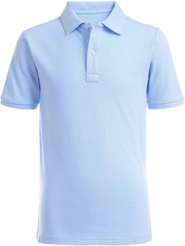 Nautica Boys Big School Uniform Short Sleeve Polo Shirt