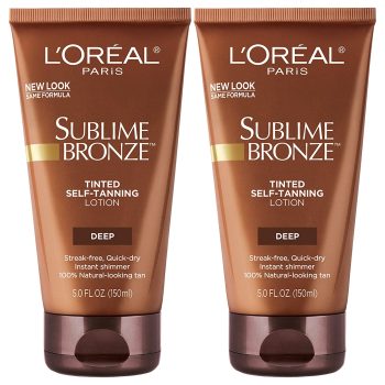 4-Count LOreal Paris Skincare Sublime Bronze Tinted Lotion