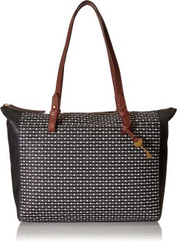 Fossil Women’s Caitlyn Leather Tote Handbag