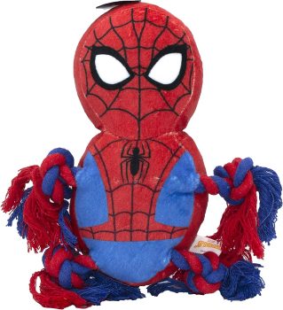 Marvel Comics for Dogs Spiderman Rope Knot Buddy For Dogs
