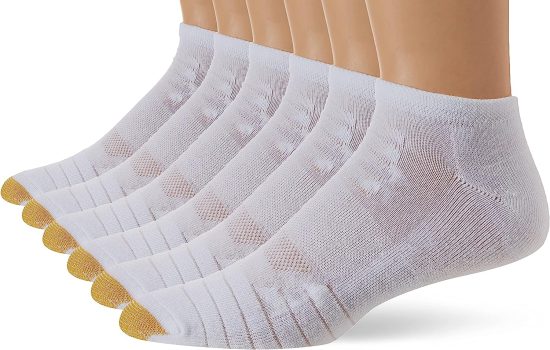 Gold Toe Mens Tech No Show Socks, 6 Pairs