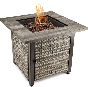 Endless Summer The Aiden 30-in Square LP Outdoor Gas Fire Pit