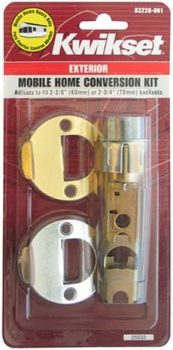 Kwikset 22827 Mobile Home Exterior Entry Lock Conversion Kit