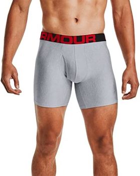 Under Armour Mens Tech 6-inch Boxerjock 2-Pack