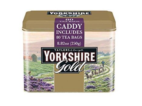 Taylors of Harrogate Yorkshire Gold Tin, 80 Teabags
