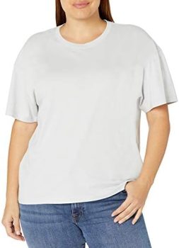 The Drop Lydia Loose Short Sleeve Drop Shoulder Jersey T-Shirt
