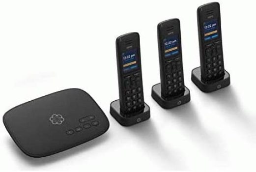 Ooma Telo VoIP Free Internet Home Phone Service w/3 HD3 Handsets