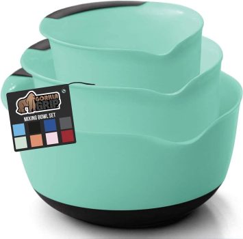 Gorilla Grip Mixing Bowls Set of 3