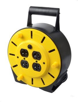 Southwire Woods 4907 16/3 25-FT SJTW Extension Cord Reel w/4-Outlets