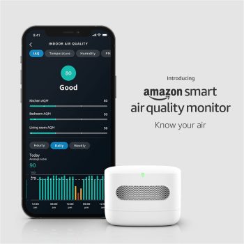 Amazon Smart Air Quality Monitor, Works with Alexa