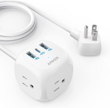 Anker 321 20W Power Strip w/3 Outlets and USB-C Charging