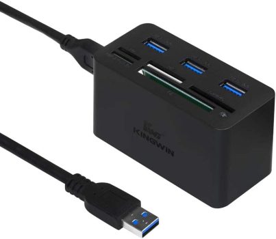 Kingwin USB HUB Adapter w/ Memory Card Reader Writer