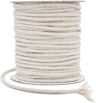 Tenn Well 5mm Macrame Cord 165Feet Braided Cotton Rope