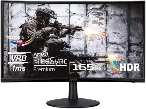 Acer Nitro ED240Q Sbiip 23.6-in Full HD Curved Gaming Monitor