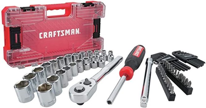 CRAFTSMAN Drive Socket Set for Mechanics, 63-Piece